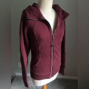 Burgundy Lululemon Full Zip Hoodie